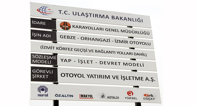 Gebze – Orhangazi – İzmir Otoyolu